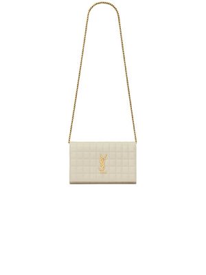 YSL LAMBSKIN CASSANDRE CHAIN WALLET