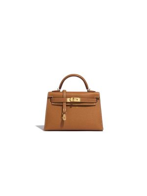 Brown Hermes Mini Kelly II (High-end Grade)