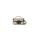 Beige Gucci Horsebit 1955 Soft small top handle bag