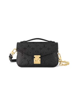 Black LV Pochette Metis East West