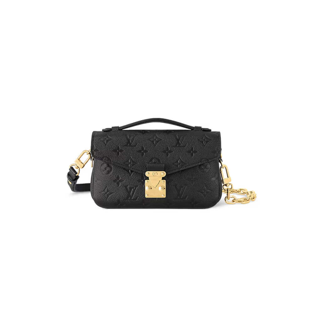 Black LV Pochette Metis East West