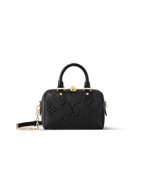 Black LV Speedy Bandouliere 20