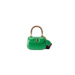 GUCCI BAMBOO 1947 JUMBO GG SMALL TOP HANDLE BAG