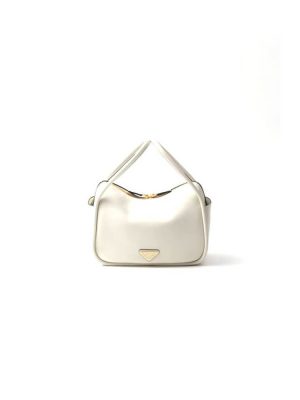 White Prada Darling leather handbag