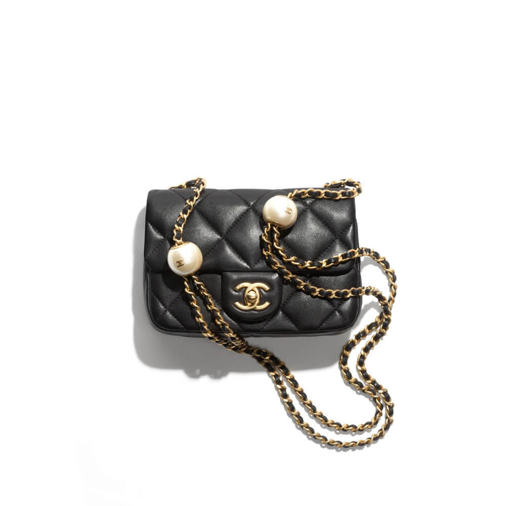 Black Chanel MINI FLAP BAG