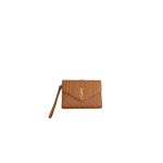 YSL CASSANDRE matelasse leather flap clutch