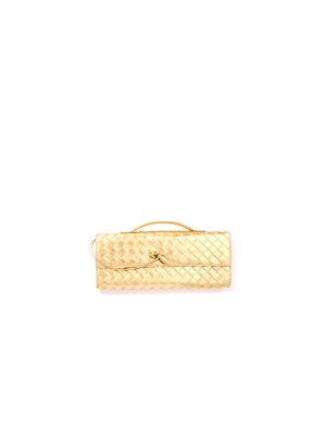 Gold Bottega Veneta Andiamo Clutch (HIGH-END GRADE)