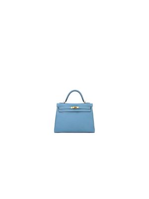 linen blue Hermes Kelly 25