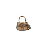 GUCCI BAMBOO 1947 JUMBO GG SMALL TOP HANDLE BAG