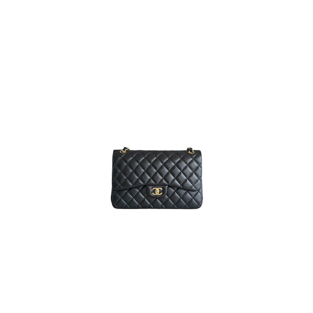 Black CHANEL LARGE CLASSIC HANDBAG (High-end grade)