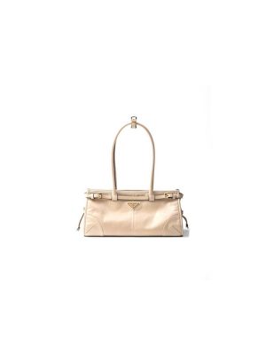 Travertine Prada Medium leather handbag (high-end grade)