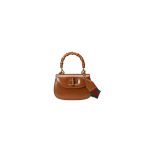 GUCCI BAMBOO 1947 JUMBO GG SMALL TOP HANDLE BAG