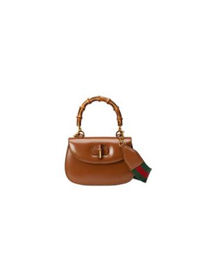 GUCCI BAMBOO 1947 JUMBO GG SMALL TOP HANDLE BAG