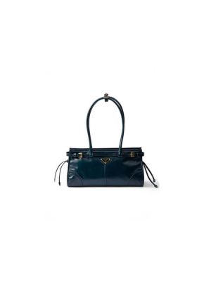 Denim Prada Medium leather handbag (high-end grade)