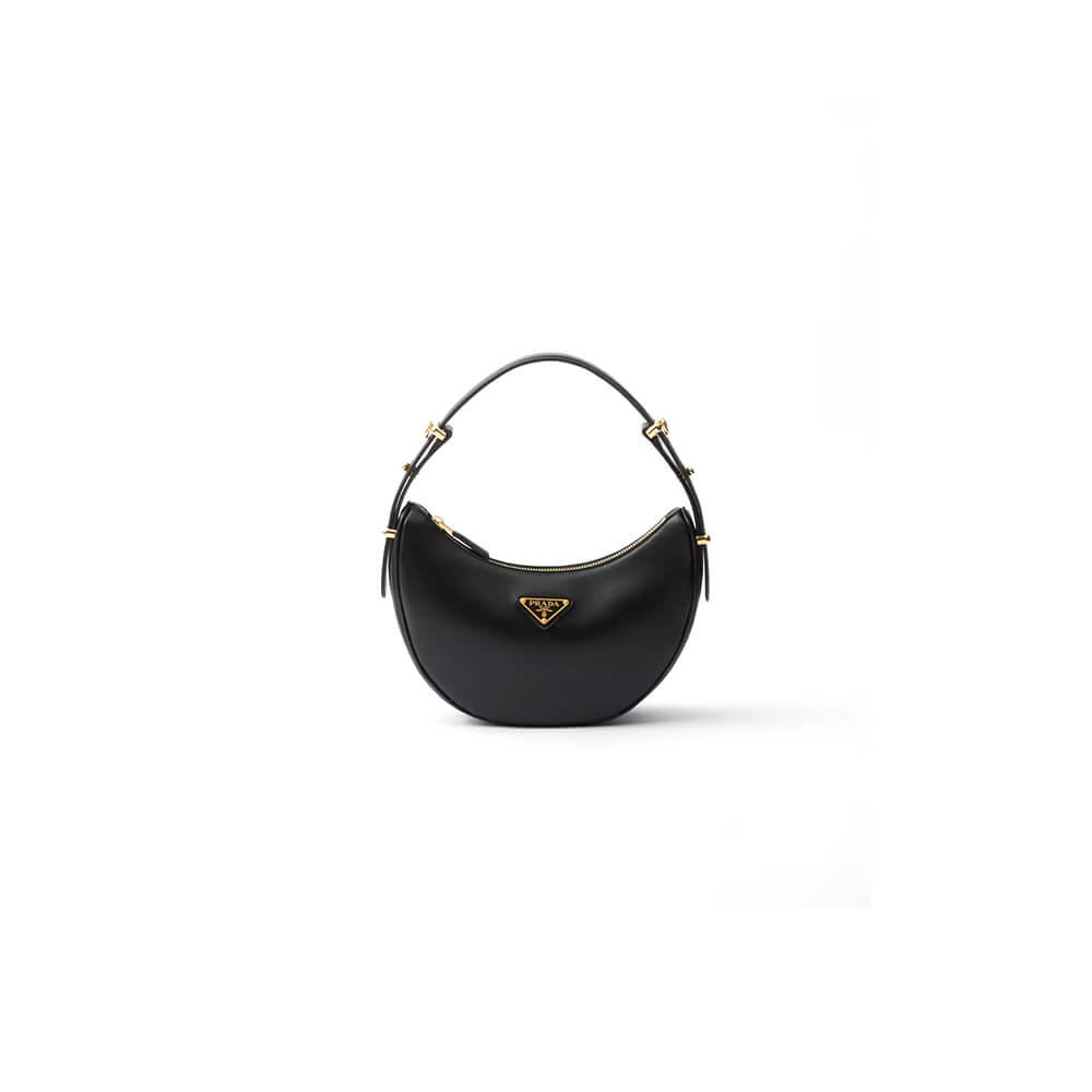 Black Prada Arque small leather shoulder bag