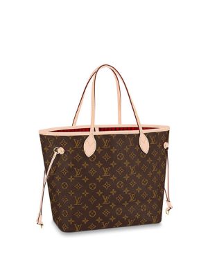 Cerise Red LV Neverfull MM Tote