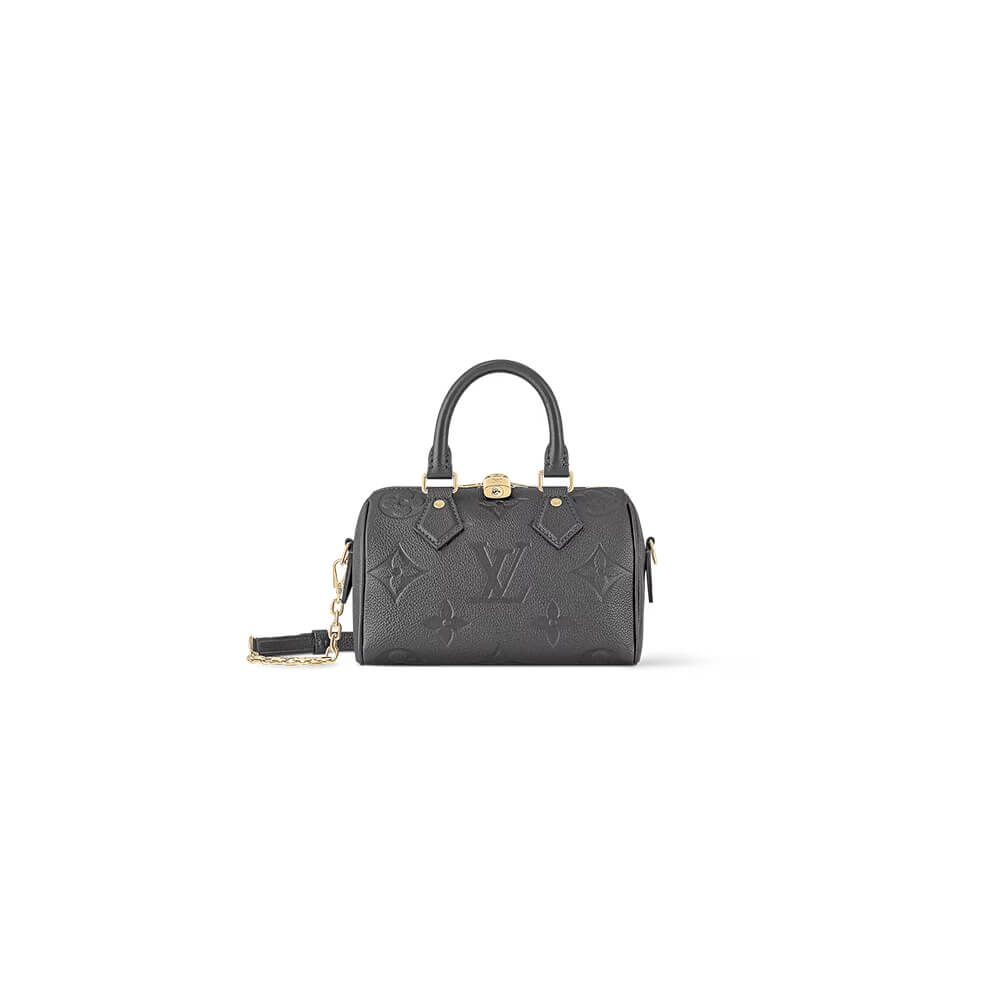 Gun Metal LV Speedy Bandouliere 20