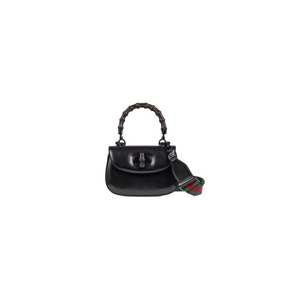 GUCCI BAMBOO 1947 JUMBO GG SMALL TOP HANDLE BAG