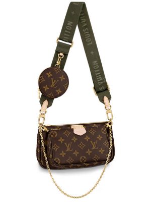 Khaki LV Multi Pochette Accessoires
