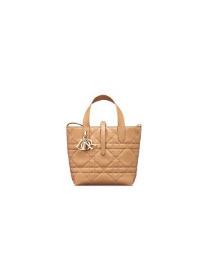 Leather Small Dior Toujours Vertical Tote Bag