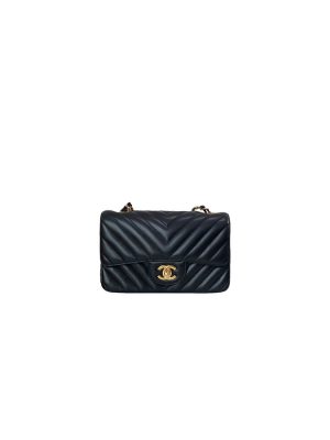 Black Chanel Mini Flap Bag (high-end grade)