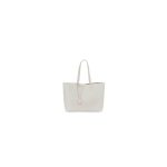 White YSL Shopping Saint Laurent leather