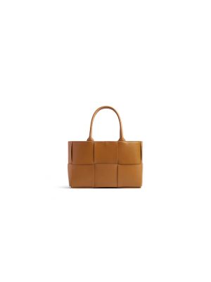 Camel Bottega Veneta Small Arco Tote