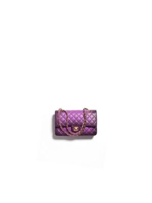 Purple CHANEL CLASSIC 11.12 HANDBAG (high-end grade)