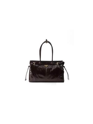 Dark Brown Prada Large leather handbag (high-end grade)