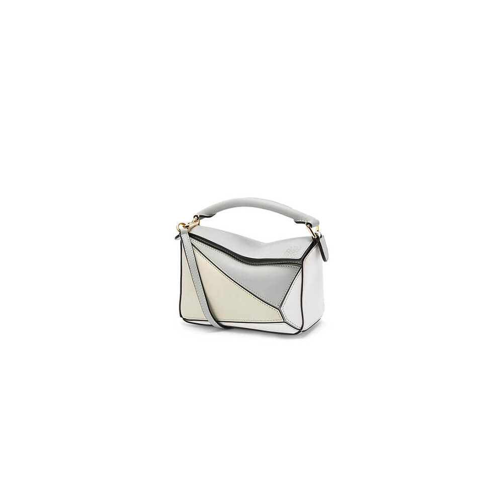 Marble Green LOEWE Mini Puzzle bag in classic calfskin