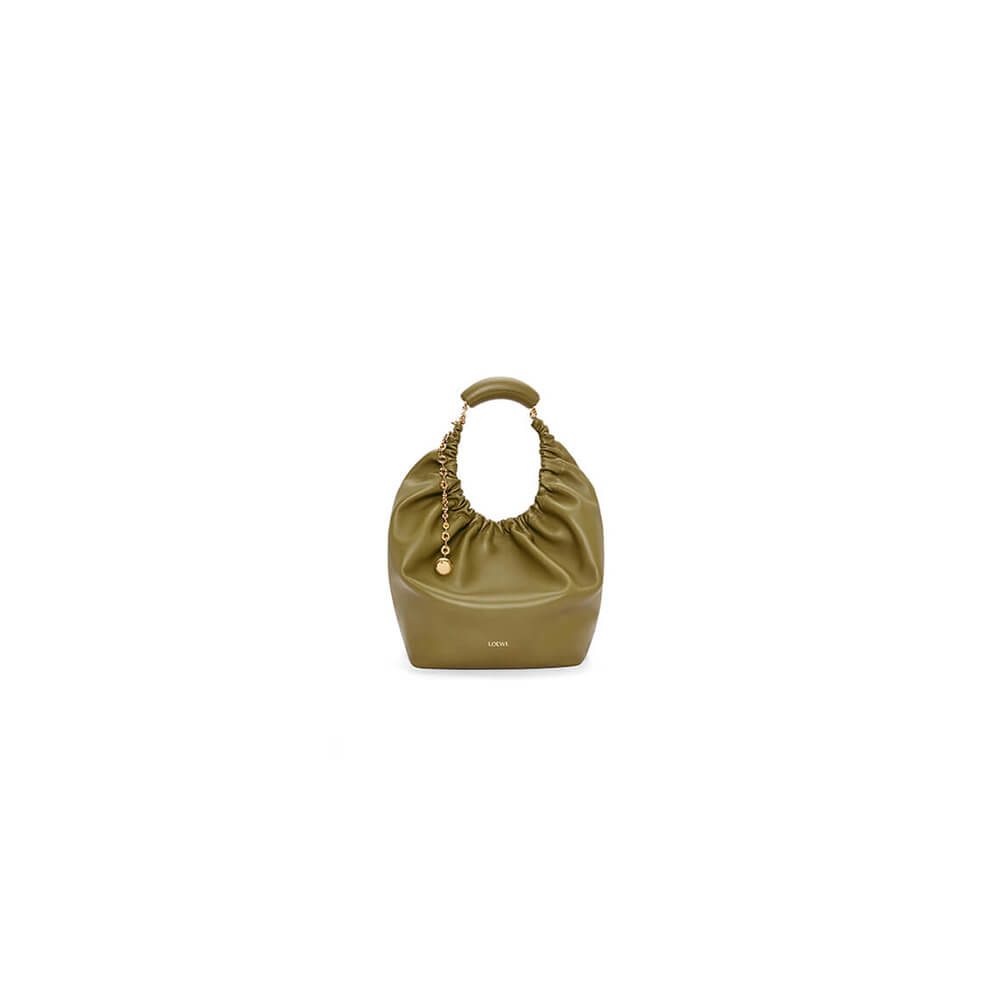 Olive Loewe Medium Squeeze bag in nappa lambskin