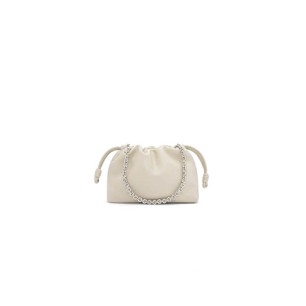 Sea Salt Loewe Medium Flamenco purse in mellow nappa lambskin