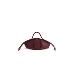 Burgundy Loewe Small Paseo bag in shiny nappa calfskin (high-end grade)