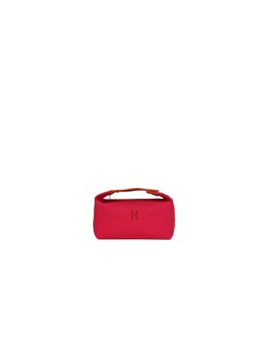 Red Hermes toiletery bag