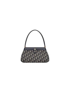 Blue MEDIUM DIOR KEY BAG