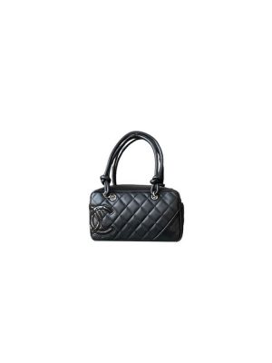 Black Chanel Mini Cambon Line Tote (high-end grade)