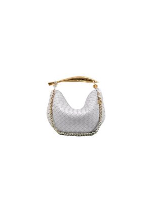 White Bottega Veneta Sardine With Chain