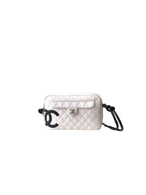 White & Black Chanel Cambon Camera Bag (high-end grade)