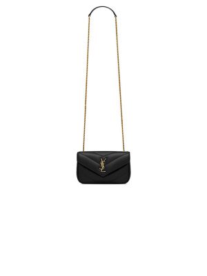 Black YSL LOULOU MINI in lambskin