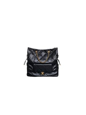 Black Chanel Shopping Bag (high-end grade)