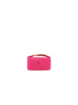 Pink Hermes toiletery bag