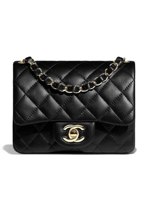 Black Chanel MINI FLAP BAG