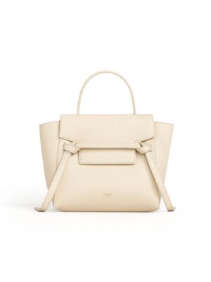 Cream CELINE NANO BELT BAG