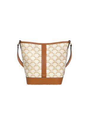 White CELINE SMALL BUCKET