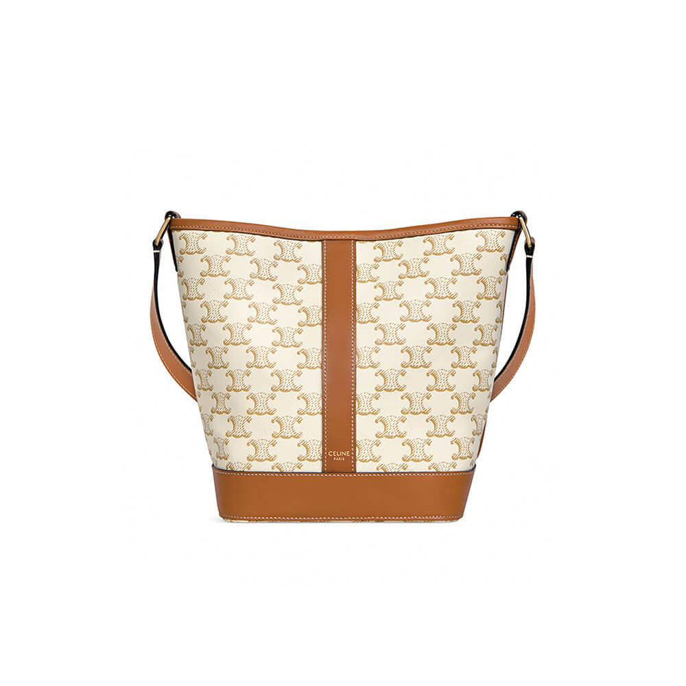 White CELINE MEDIUM BUCKET