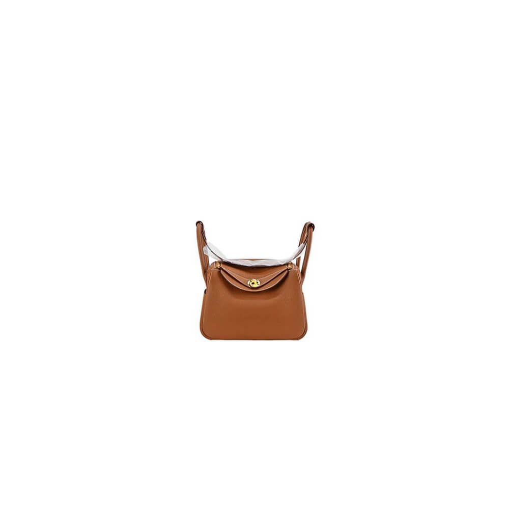 Golden Brown Hermes Lindy Mini Bag