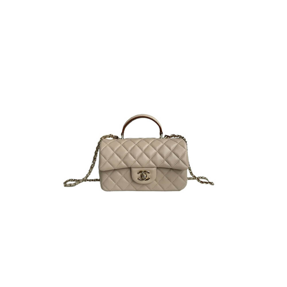 CHANEL Mini Classic Handbag With Top Handle