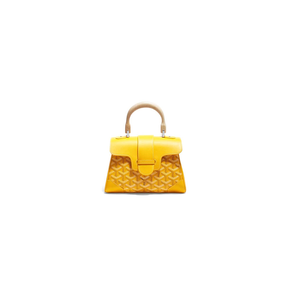 Yellow Goyard Saigon Souple Mini Bag