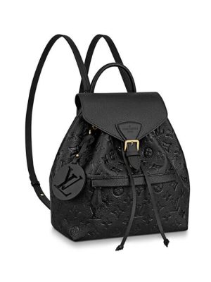 Black LV Montsouris Backpack