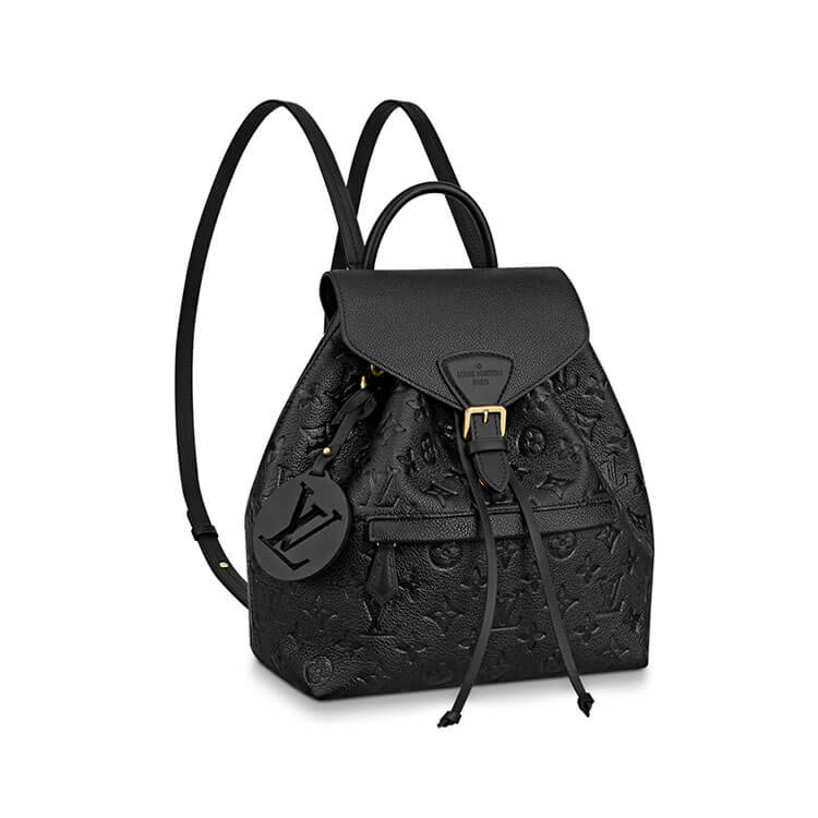 Black LV Montsouris Backpack